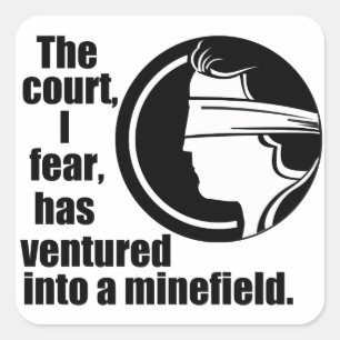 Pegatina Cuadrada Cita de Ginsburg