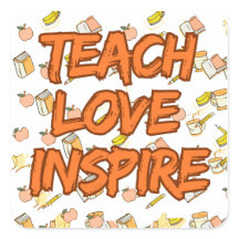 Cita de profesor de Teach Love Inspire Retro