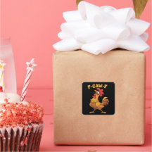 Cita divertida de pollo F-Caw-F con gallo sarcásti
