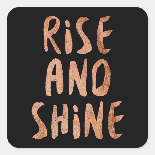 Pegatina Cuadrada Citas de energía I (Anverso)