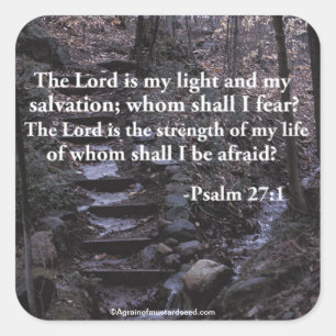 Pegatina Cuadrada Citas de la Biblia