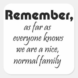 Pegatina Cuadrada Citas divertidas regalos chistes pegatinas regalos