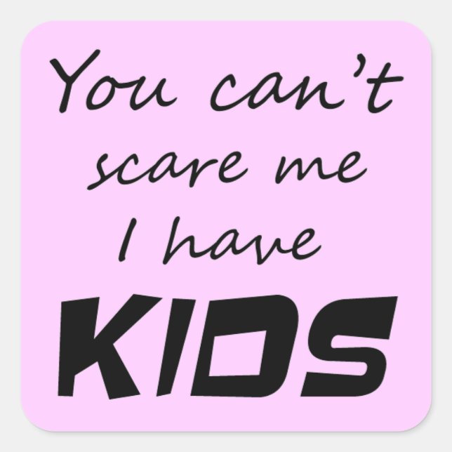 Pegatina Cuadrada Citas divertidas regalos pegatinas de humor regalo (Anverso)