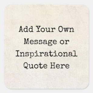 Pegatina Cuadrada Citas motivacionales, nombres, letras