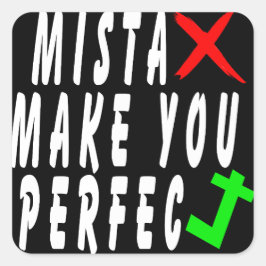 Pegatina Cuadrada Citas motivacionales sobre la vida