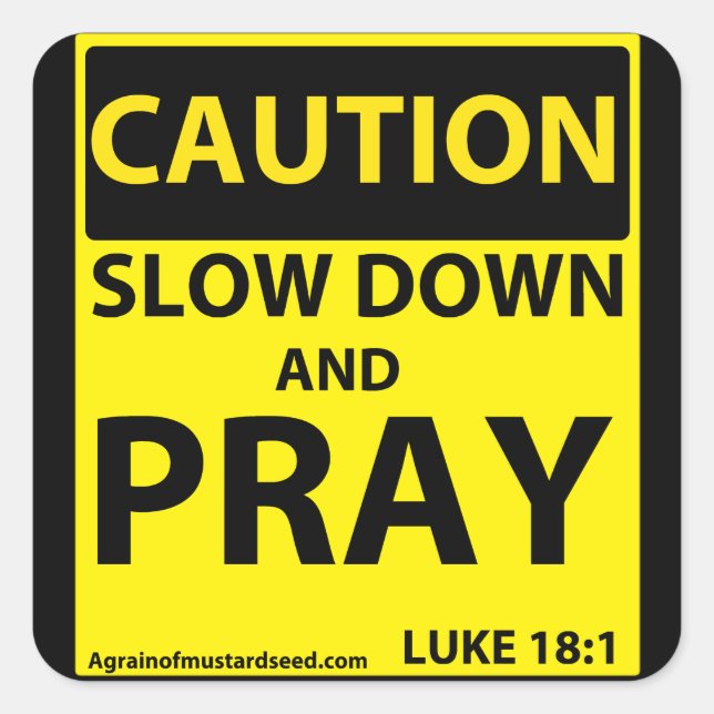 Pegatina Cuadrada Citas religiosas (Anverso)