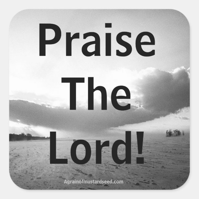 Pegatina Cuadrada Citas religiosas (Anverso)