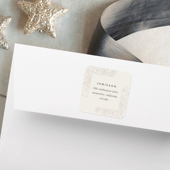 Pegatina Cuadrada Cítricos y especias | Dirección de devolución de v (Subido por el creador)