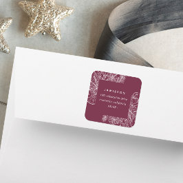 Pegatina Cuadrada Cítricos y especias | Dirección de devolución de v