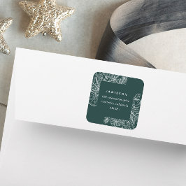 Pegatina Cuadrada Cítricos y especias | Dirección de devolución de v