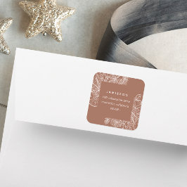 Pegatina Cuadrada Cítricos y especias | Dirección de devolución de v