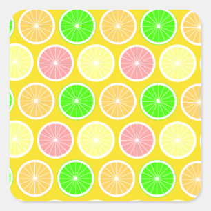 Pegatina Cuadrada Citrus