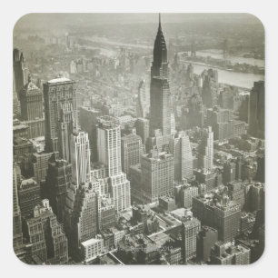 Pegatina Cuadrada Ciudad de Nueva York