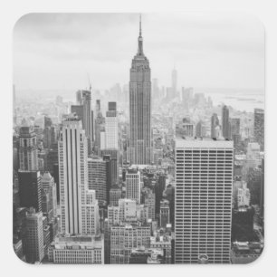 Pegatina Cuadrada Ciudad de Nueva York