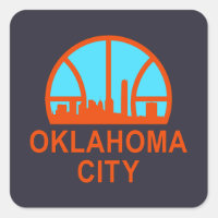 Ciudad de Oklahoma - camiseta supersónica de básqu