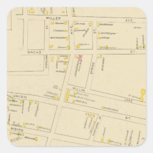 Pegatina Cuadrada Ciudad de Portsmouth