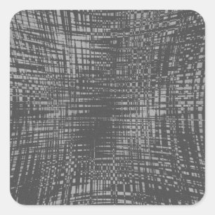 Pegatina Cuadrada Ciudad de sombra