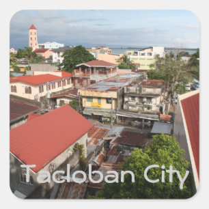 Pegatina Cuadrada Ciudad de Tacloban