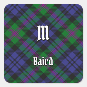 Pegatina Cuadrada Clan Baird Tartan