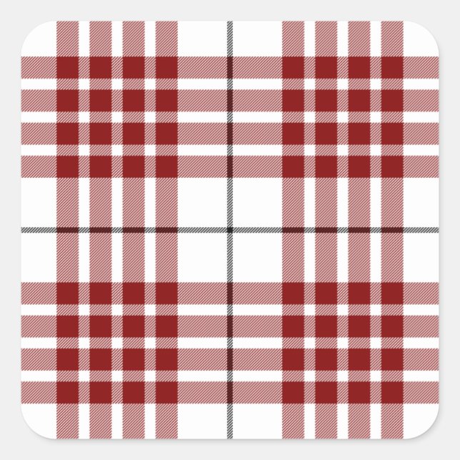 Pegatina Cuadrada Clan Buchanan Tartan (Anverso)