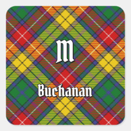 Pegatina Cuadrada Clan Buchanan Tartan
