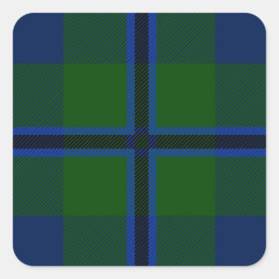 Pegatina Cuadrada Clan Douglas Tartan