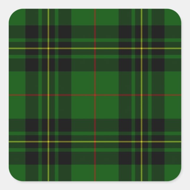 Pegatina Cuadrada Clan Forbes Tartan (Anverso)