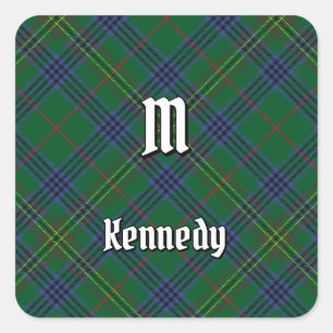 Pegatina Cuadrada Clan Kennedy Tartan