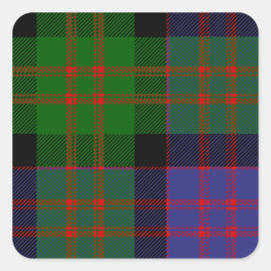 Pegatina Cuadrada Clan MacDonald Tartan