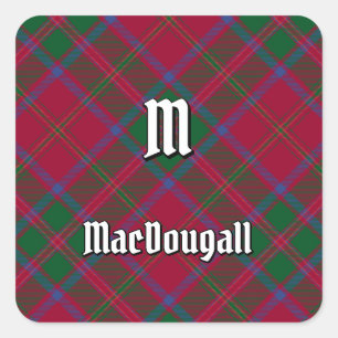 Pegatina Cuadrada Clan MacDougall Tartan