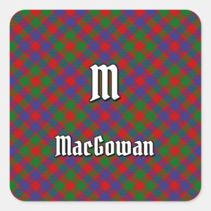 Pegatina Cuadrada Clan MacGowan Tartan