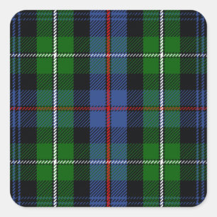 Pegatina Cuadrada Clan MacKenzie Tartan
