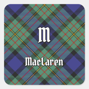 Pegatina Cuadrada Clan MacLaren Tartan