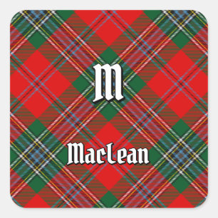 Pegatina Cuadrada Clan MacLean Tartan