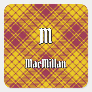 Pegatina Cuadrada Clan MacMillan Vestido Tartán