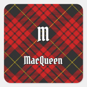 Pegatina Cuadrada Clan MacQueen Tartan