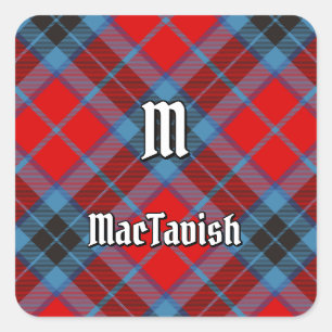 Pegatina Cuadrada Clan MacTavish Tartan