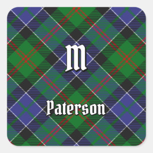 Pegatina Cuadrada Clan Paterson Tartan