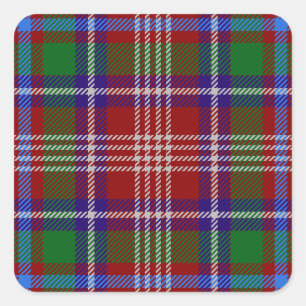 Pegatina Cuadrada Clan Ritchie Tartan