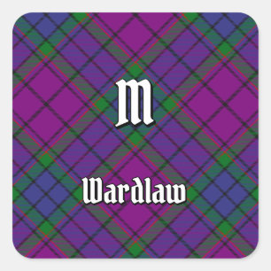 Pegatina Cuadrada Clan Wardlaw Tartan