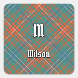 Pegatina Cuadrada Clan Wilson Ancient Tartán