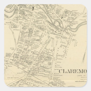 Pegatina Cuadrada Claremont PO