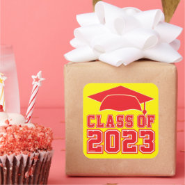 PEGATINA CUADRADA CLASE DE 2023