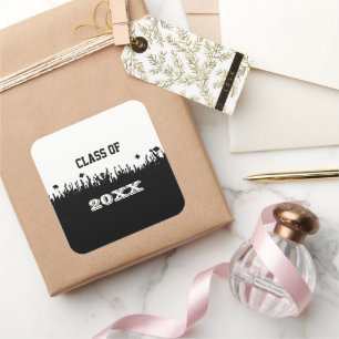 Pegatina Cuadrada Clase de Pegatinas de Oval de 2011