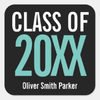 Clase de Personalizado de Graduación Azul Verde Ne
