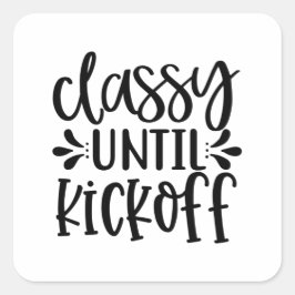 Pegatina Cuadrada Clásico hasta el inicio