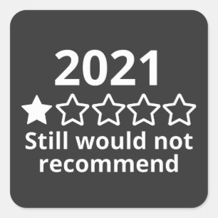 Pegatina Cuadrada Clasificación de una estrella 2021 (2)2021