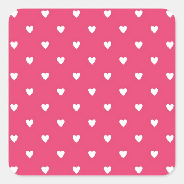 Pegatina Cuadrada Classic Happy Valentine’s Day Gift for Couples  (Anverso)