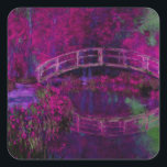 Pegatina Cuadrada Claude Monet El Puente Japanés púrpura<br><div class="desc">Título: El puente japonés (The Bridge in Monet's Garden) púrpura cambia los derechos de autor 2Sweet4wordsDiseños de artista: Claude Monet Fecha: 1895 - 1896 Estilo: Impressionismo Series: The Japanese Bridge</div>