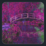 Pegatina Cuadrada Claude Monet El Puente Japanés púrpura<br><div class="desc">Título: El puente japonés (The Bridge in Monet's Garden) púrpura cambia los derechos de autor 2Sweet4wordsDiseños de artista: Claude Monet Fecha: 1895 - 1896 Estilo: Impressionismo Series: The Japanese Bridge</div>